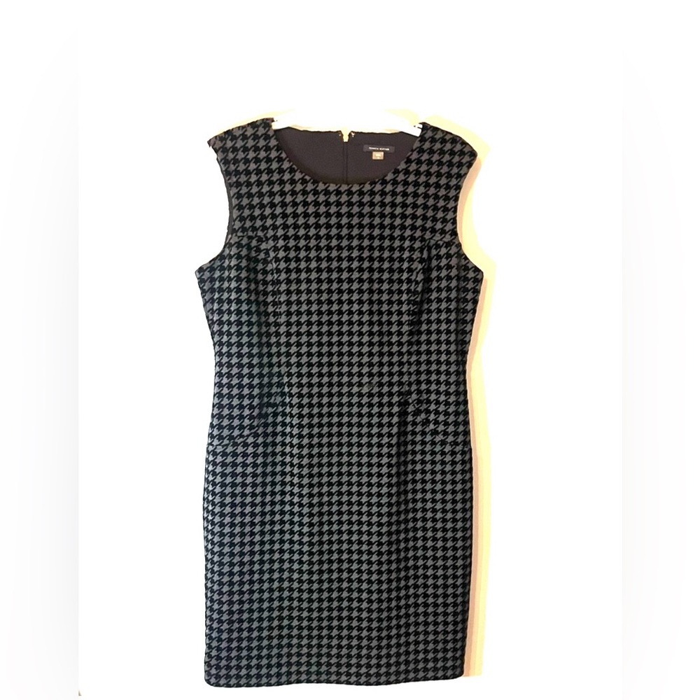 Tommy Hilfiger Women's Embroidered Houndstooth Sheath Dress Size 16